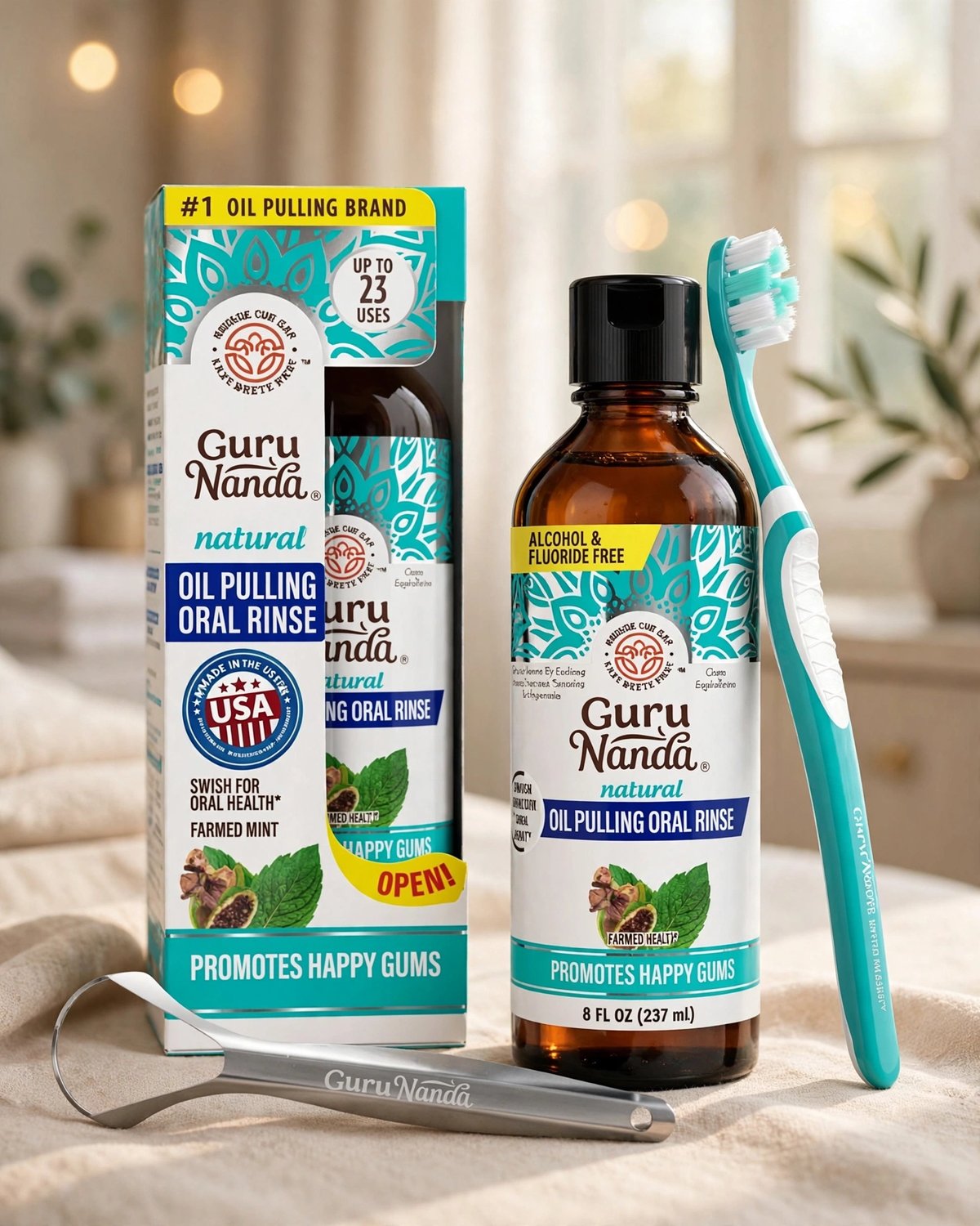 Guru Nanda Natural Oil Pulling Oral Rinse