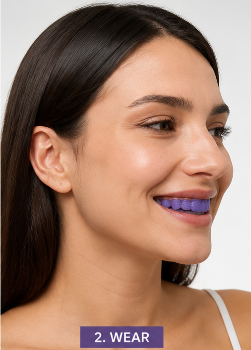Purple whitening strips 