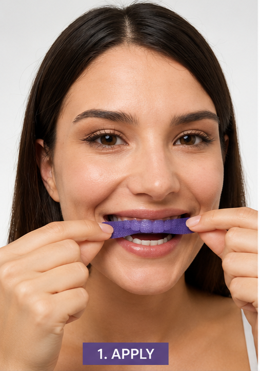 Purple whitening strips 